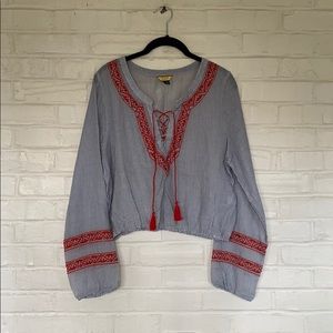 Long sleeve crop top!